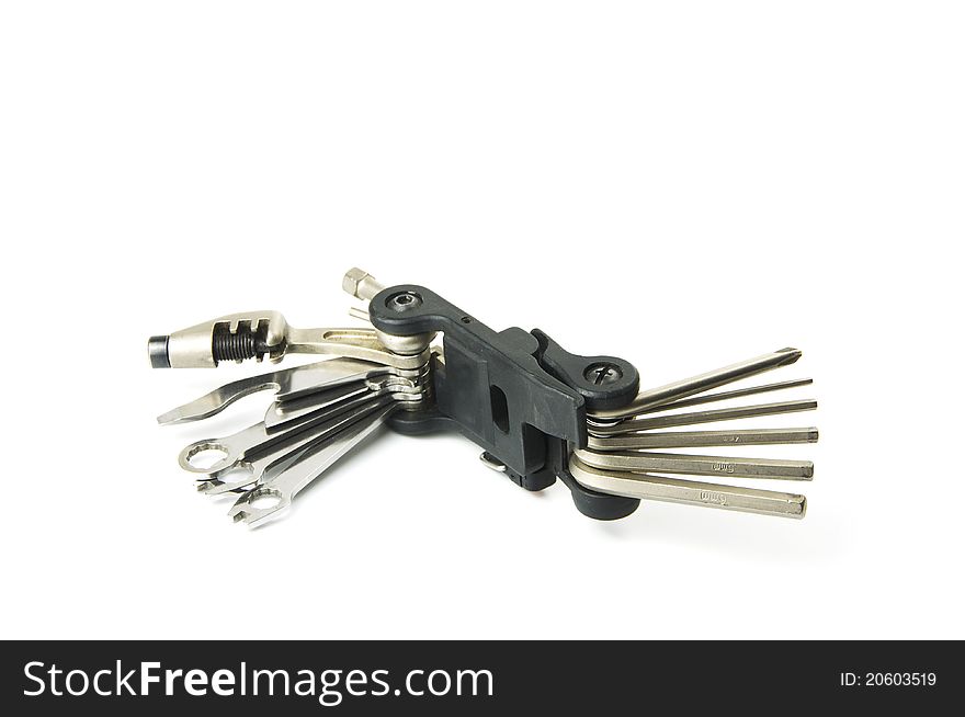 Bicycle tool on a white background