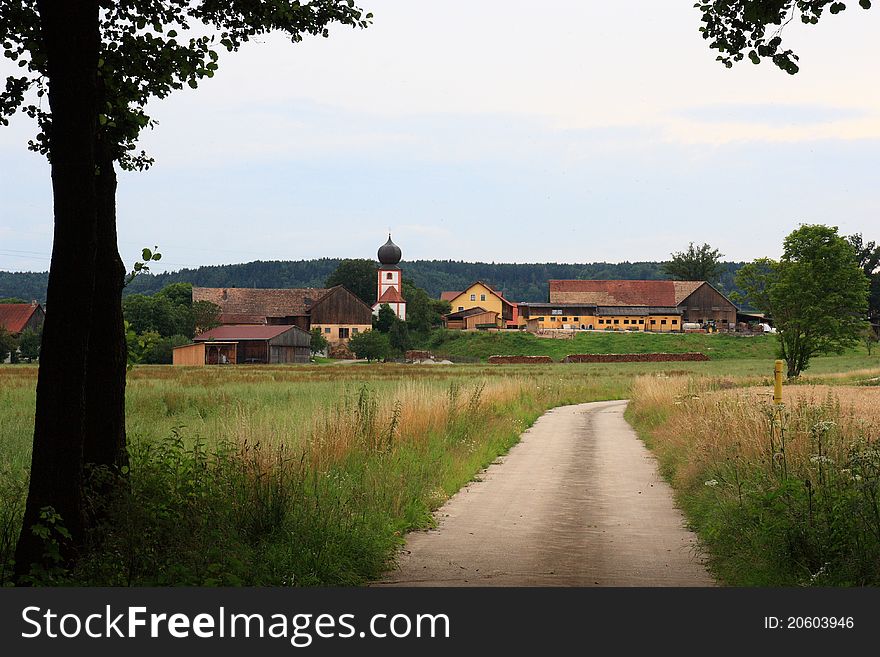 The little village GÃ¶gglbach near to Schwandorf in Bavaria