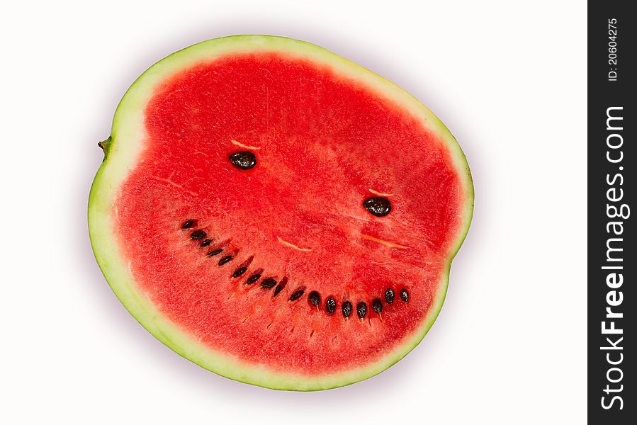 The ripe water-melon smiles and invites to an entertainment