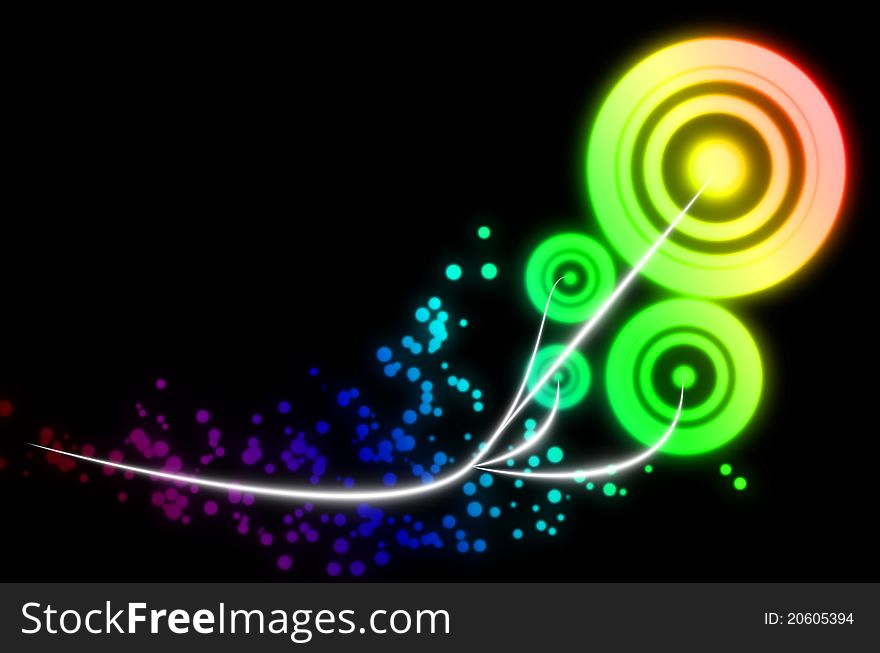 Grow colourful abstract effect backgrounds