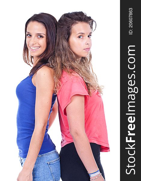 Two Women Standing Free Stock Images And Photos 20607863