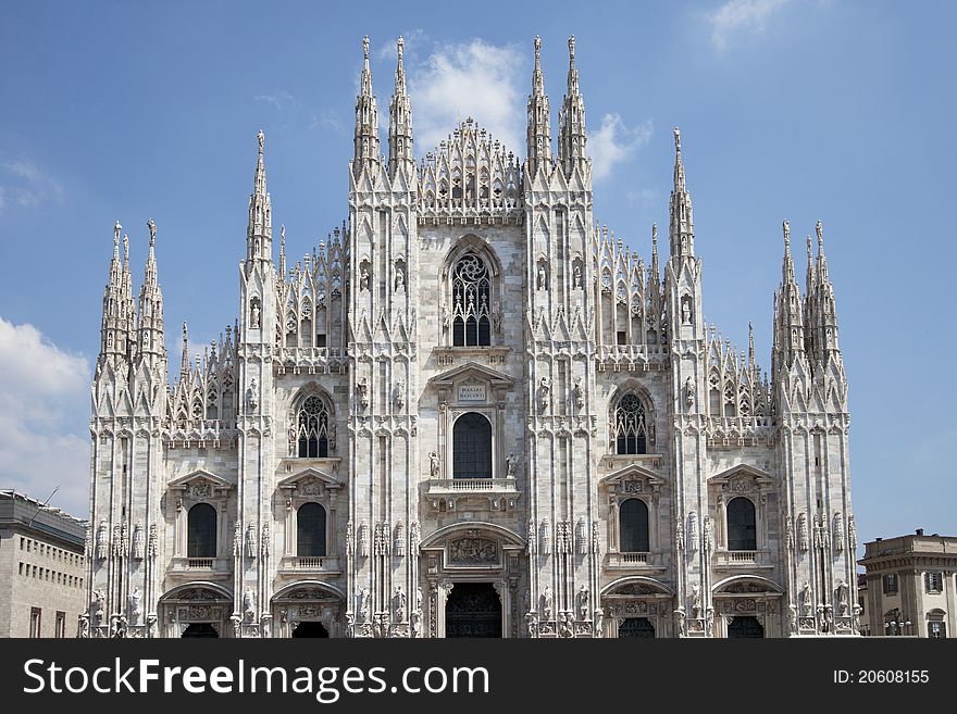 Cathedral in Milan in Italy