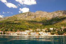 Picturesque Scenic View Of Adriatic Beach In Brist Royalty Free Stock Photo Picturesque Scenic View Of Adriatic Beach In Brist Royalty Free Stock Photo