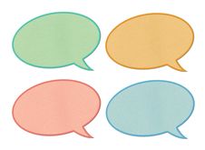Paper Speech Bubbles Royalty Free Stock Image Paper Speech Bubbles Royalty Free Stock Image
