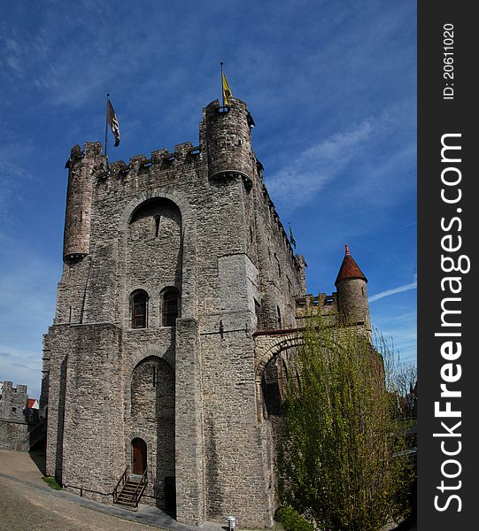 Gravensteen castle. Gent in Belgium. Gravensteen castle. Gent in Belgium