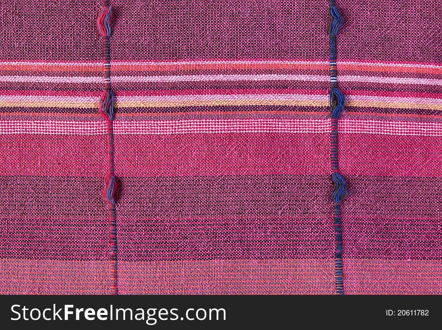 Pink native Thai cloth for background