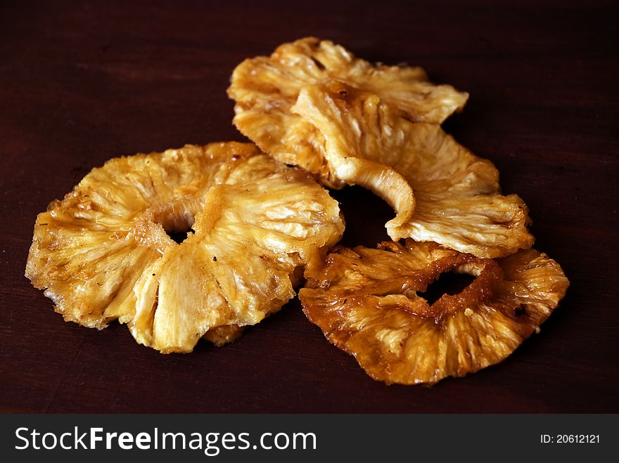 Dried fruit chips: made out of fresh pineapple. Dried fruit chips: made out of fresh pineapple