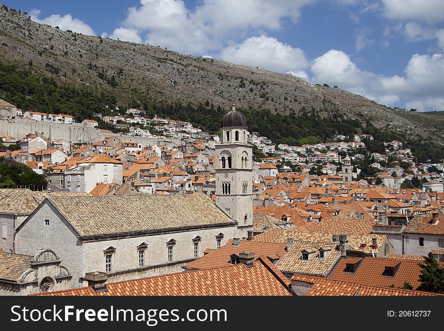 Old town of Dubrovnik in Croacia