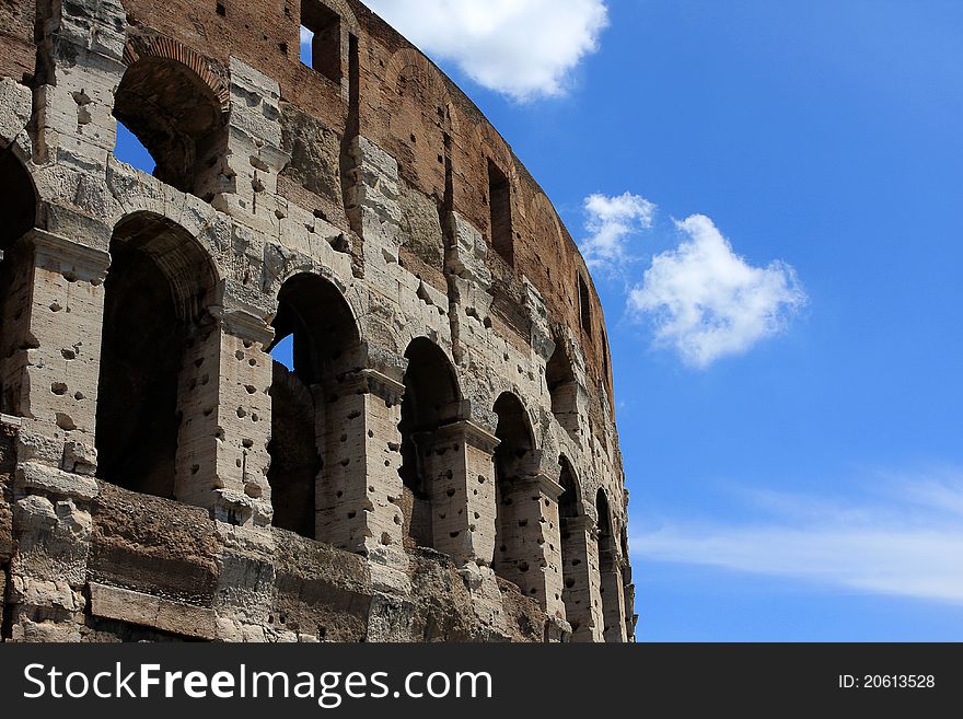 Colloseum (Coliseum) is an amphitheater in the center of Rome, Italy. Colloseum (Coliseum) is an amphitheater in the center of Rome, Italy