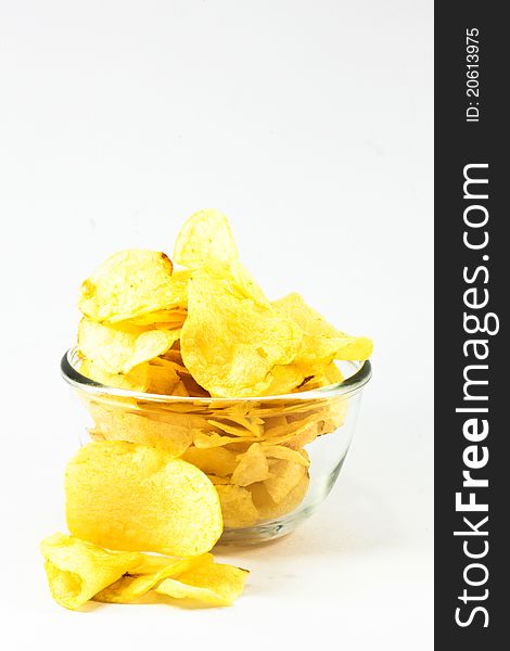 Potato Chips In A Bowl