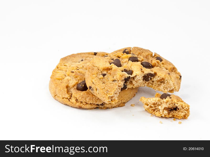 Cookies isolated on white background. Cookies isolated on white background