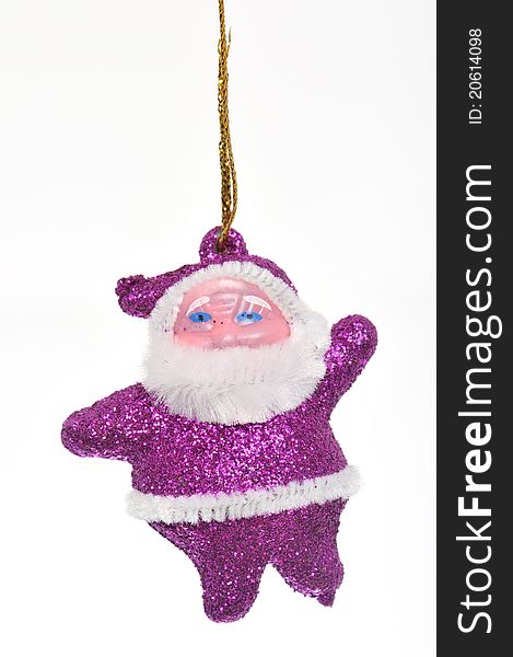 Toy for embellishment New Year fir tree figure. Toy for embellishment New Year fir tree figure