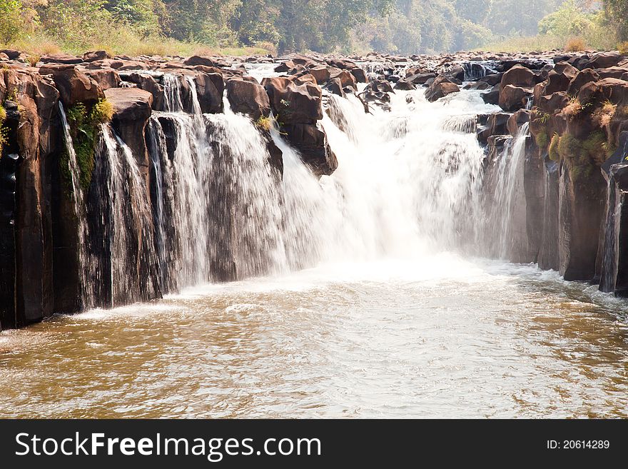 Tad pha suam waterfall, champasak, laos