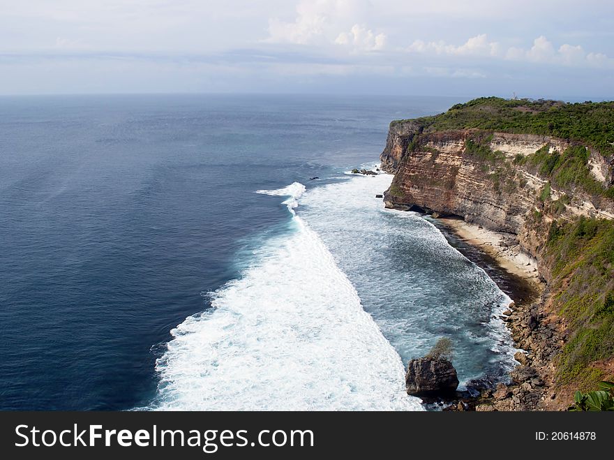 This is an image of uluwatu in bali.