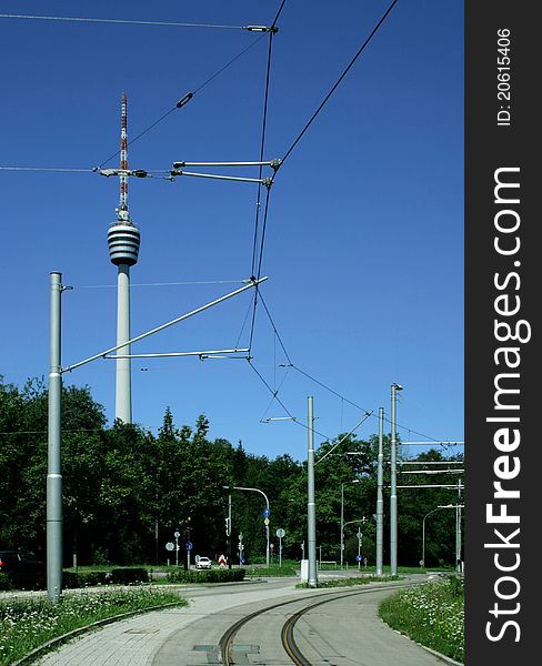 Oldest TV Tower in Stuttgart, Germany.