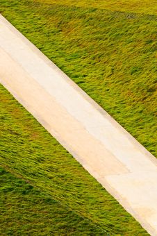 Road In Grasses Royalty Free Stock Image Road In Grasses Royalty Free Stock Image