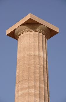 Ancient Columns On Acropolis In Lindos Royalty Free Stock Image Ancient Columns On Acropolis In Lindos Royalty Free Stock Image