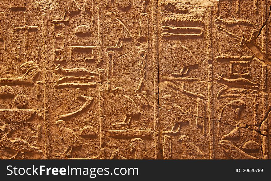 Hieroglyphs On The Wall