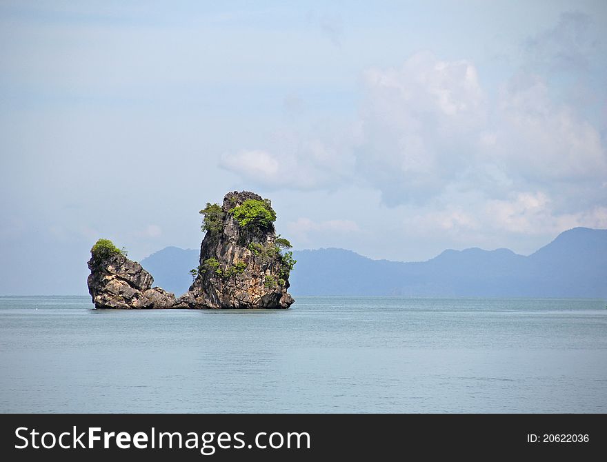 A small island at the middle of the Andaman sea, langkawi ,Malaysia. A small island at the middle of the Andaman sea, langkawi ,Malaysia