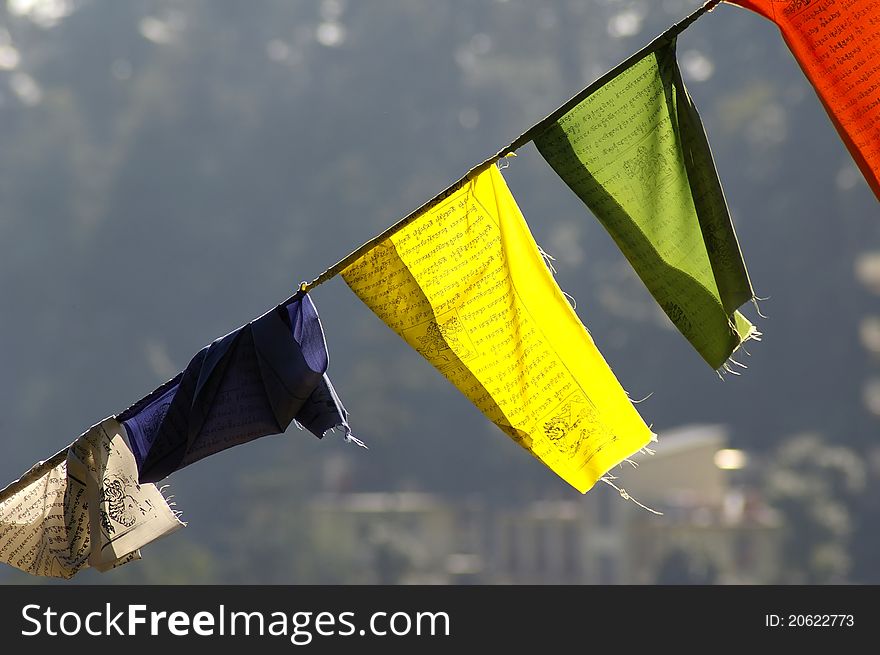 Colorful Tibetan Flags