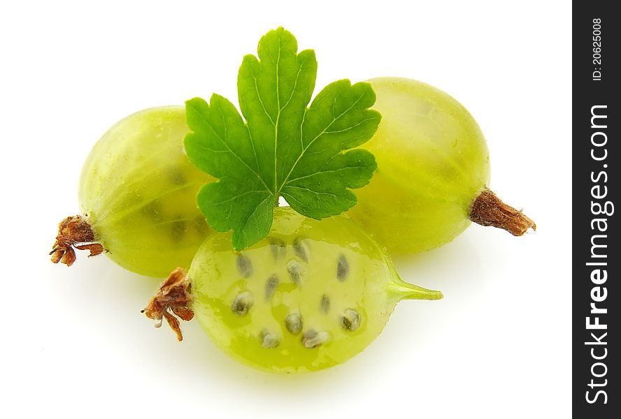 Gooseberries With Leafs