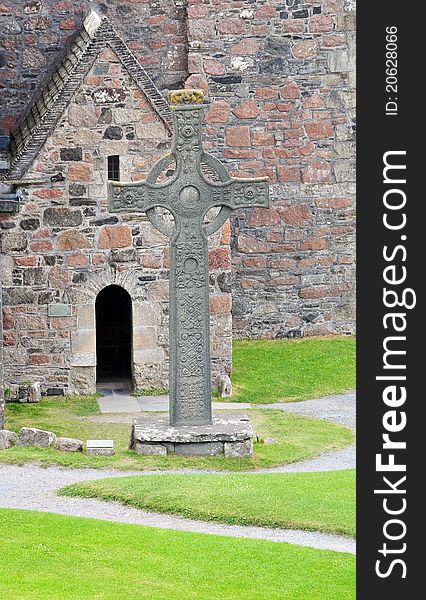 St John&#x27;s Cross, on Iona stands over 14 feet high and, on its stepped base, well over 16 feet, and is made of red granite. It is very similar in sculptural design to some of the Irish high crosses, with its typical ring-head. One of its faces has scenes from the Bible, while the opposite face has Celtic-style decoration and bosses; but it is a beautifully and richly carved monument, which is thought to date from around 800 AD although some think it may date from the 6th Century â€“ at which time it would have been set-up and dedicated to St Martin of Tours &#x28;320-401&#x29;. So, we might ask: did St Columba have a hand in the setting up of the cross? There is a replica of the 8th or 10th Century St Johnâ€™s Cross, the original is in the abbey museum &#x28;along with St Matthewâ€™s Cross&#x29; and has a serpent with boss and spirals. St John the Evangelist was the apostle of Christ. There is also MacLeanâ€™s Cross though this is more recent, still, and dates from the 15th Century; it is named after a chief of the clan MacLean.  Iona Abbey is an abbey located on the island of Iona, just off the Isle of Mull on the West Coast of Scotland. It is one of the oldest Christian religious centres in Western Europe. The abbey was a focal point for the spread of Christianity throughout Scotland and marks the foundation of a monastic community by St. Columba when Iona was part of the Kingdom of DÃ¡l Riata. Saint Aidan served as a monk at Iona, before helping to re-establish. St John&#x27;s Cross, on Iona stands over 14 feet high and, on its stepped base, well over 16 feet, and is made of red granite. It is very similar in sculptural design to some of the Irish high crosses, with its typical ring-head. One of its faces has scenes from the Bible, while the opposite face has Celtic-style decoration and bosses; but it is a beautifully and richly carved monument, which is thought to date from around 800 AD although some think it may date from the 6th Century â€“ at which time it would have been set-up and dedicated to St Martin of Tours &#x28;320-401&#x29;. So, we might ask: did St Columba have a hand in the setting up of the cross? There is a replica of the 8th or 10th Century St Johnâ€™s Cross, the original is in the abbey museum &#x28;along with St Matthewâ€™s Cross&#x29; and has a serpent with boss and spirals. St John the Evangelist was the apostle of Christ. There is also MacLeanâ€™s Cross though this is more recent, still, and dates from the 15th Century; it is named after a chief of the clan MacLean.  Iona Abbey is an abbey located on the island of Iona, just off the Isle of Mull on the West Coast of Scotland. It is one of the oldest Christian religious centres in Western Europe. The abbey was a focal point for the spread of Christianity throughout Scotland and marks the foundation of a monastic community by St. Columba when Iona was part of the Kingdom of DÃ¡l Riata. Saint Aidan served as a monk at Iona, before helping to re-establish