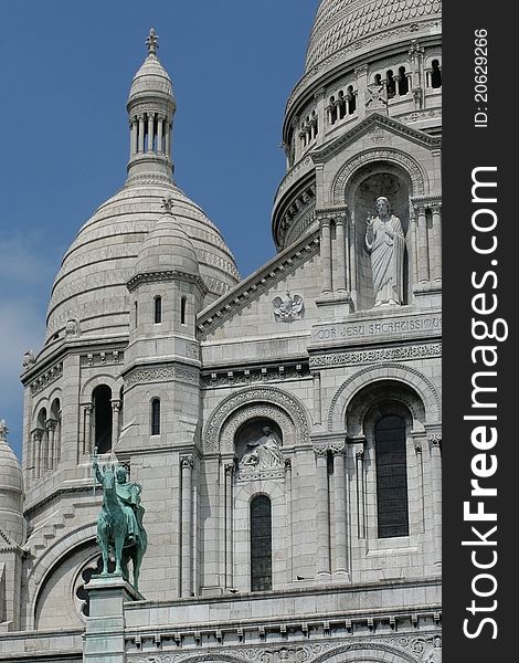 Sacre Coeur in Paris France. Sacre Coeur in Paris France