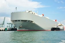 Cargo Ship At A Port Stock Photography Cargo Ship At A Port Stock Photography