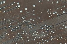 The Printed-circuit Board, Electronic Components Royalty Free Stock Images The Printed-circuit Board, Electronic Components Royalty Free Stock Images