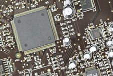 The Printed-circuit Board, Electronic Components Stock Images