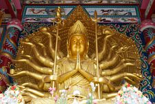 Guan Yin With Ten Thousand Hands Royalty Free Stock Photos Guan Yin With Ten Thousand Hands Royalty Free Stock Photos