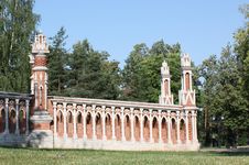 The Curly Gate Of The Park Tsaritsyno Royalty Free Stock Photography The Curly Gate Of The Park Tsaritsyno Royalty Free Stock Photography
