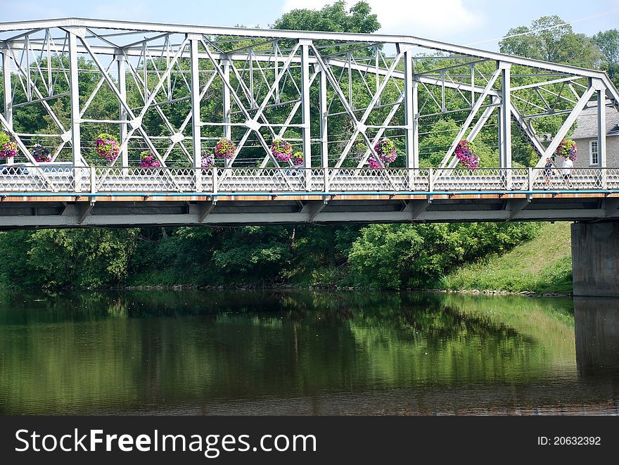 The metal bridge called kissing bridge