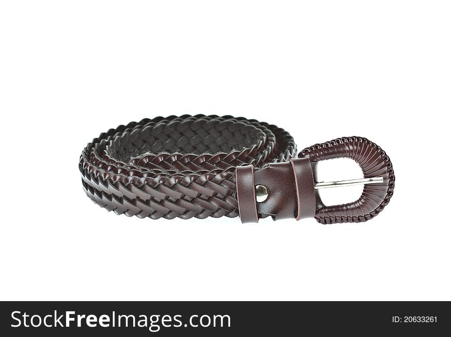 Colorful belt on white background. Colorful belt on white background