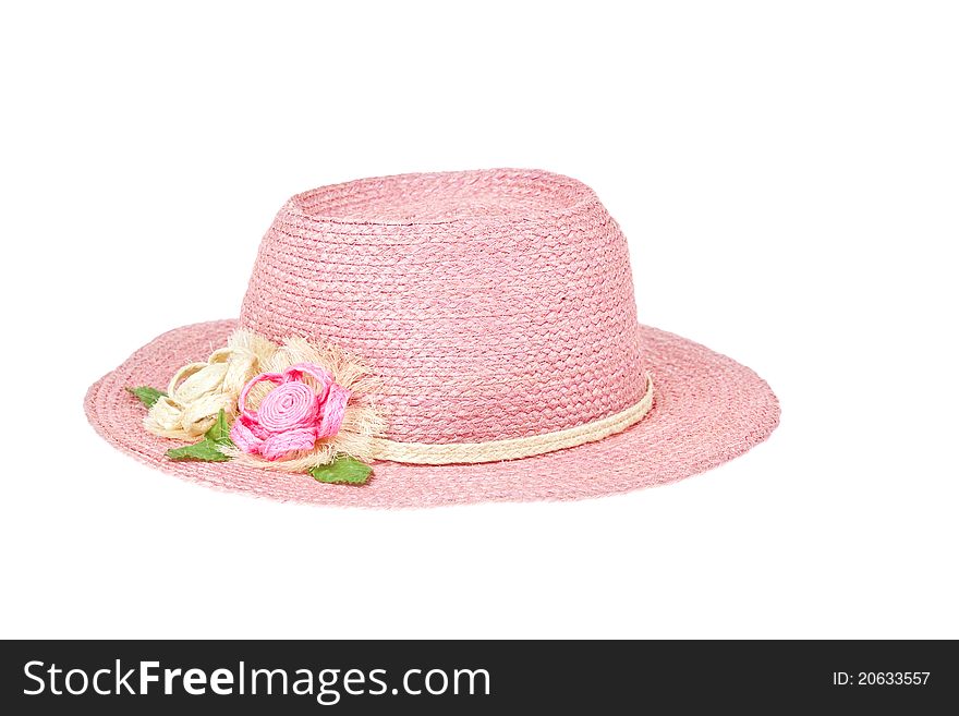 Fashion lady hat, pink color