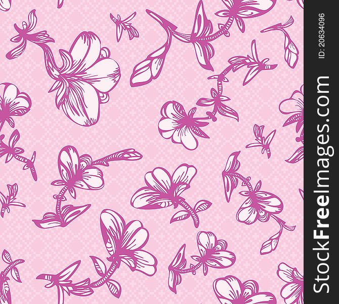 Seamless floral texture