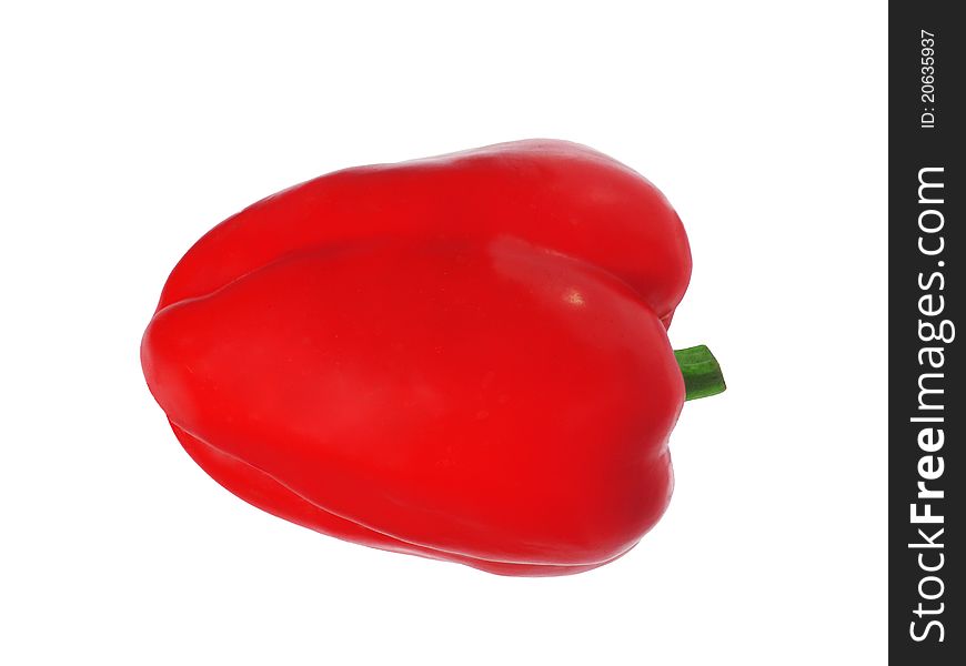 Bulgarian pepper isolated on the white background