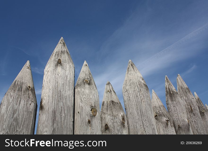 Fence in the Kremlin Izmailovo rebuilt along the lines of the seventeenth century. Fence in the Kremlin Izmailovo rebuilt along the lines of the seventeenth century