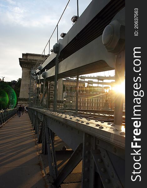 Chain bridge at Budapest