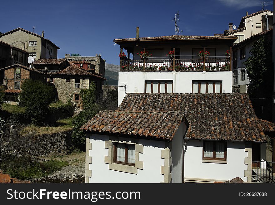 This village is a typical north of the Spain village. Near to the European Mountains. This village is a typical north of the Spain village. Near to the European Mountains