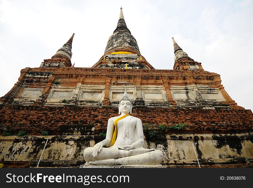 Old temple of Ayuthaya Thailand