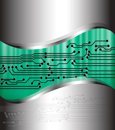 Abstract Background With Circuit Map. Vector Stock Image Abstract Background With Circuit Map. Vector Stock Image