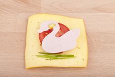 Slice Of Garnished Bread Stock Image Slice Of Garnished Bread Stock Image