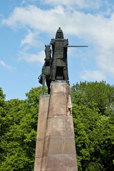 Monument Of Grand Duke Gediminas Royalty Free Stock Images Monument Of Grand Duke Gediminas Royalty Free Stock Images