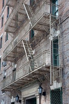 Fire Escape Ladder Stock Photography Fire Escape Ladder Stock Photography