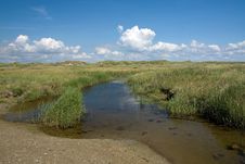 Landscape On Romo, Denmark Stock Photos Landscape On Romo, Denmark Stock Photos