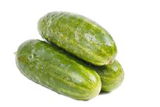 Three Cucumbers Stock Photography Three Cucumbers Stock Photography