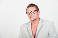 Young Man With Glasses Smiling Royalty Free Stock Photo Young Man With Glasses Smiling Royalty Free Stock Photo