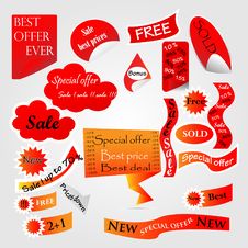 Set Of Web Discount Tags Stock Images Set Of Web Discount Tags Stock Images