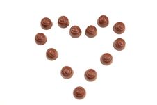 Heart Of Chocholate Royalty Free Stock Photography